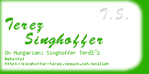 terez singhoffer business card